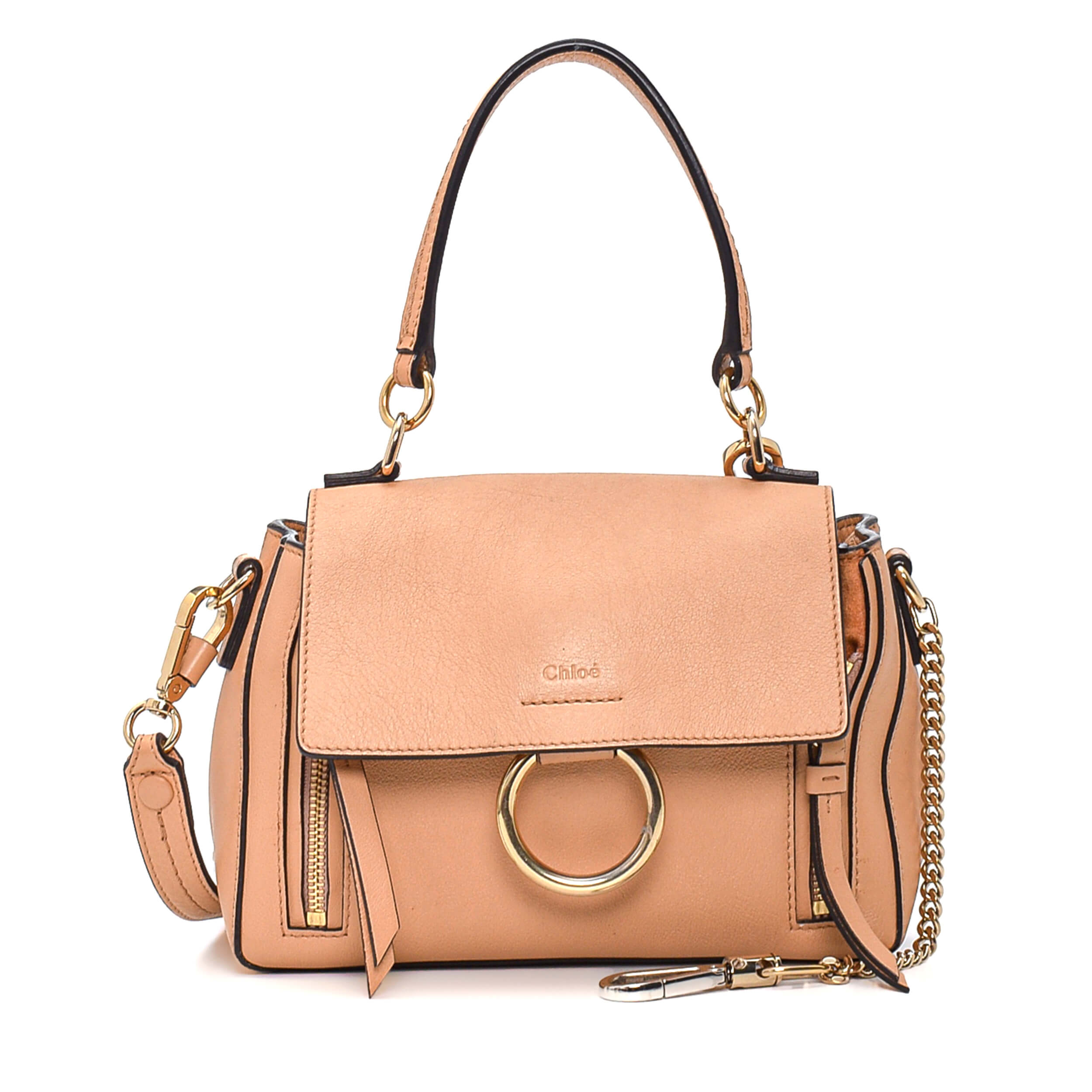 Chloe - Beige Leather Faye Small Bag
